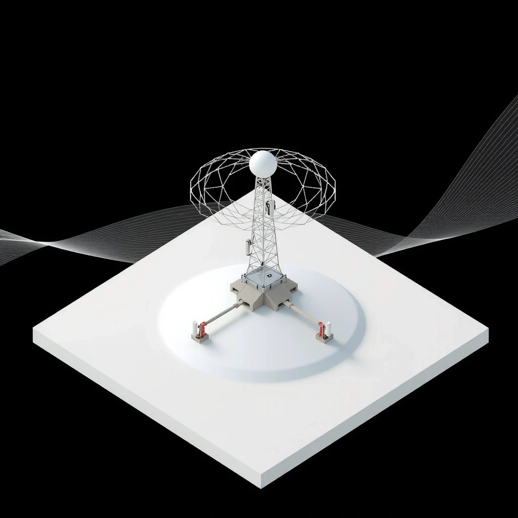 Abstract 5G network structure visualization