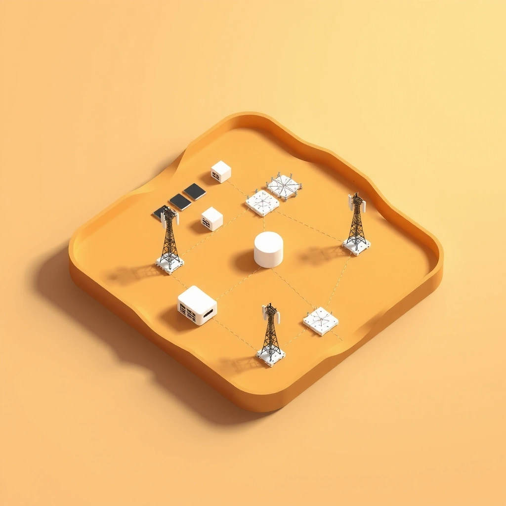 5G network abstract visualization